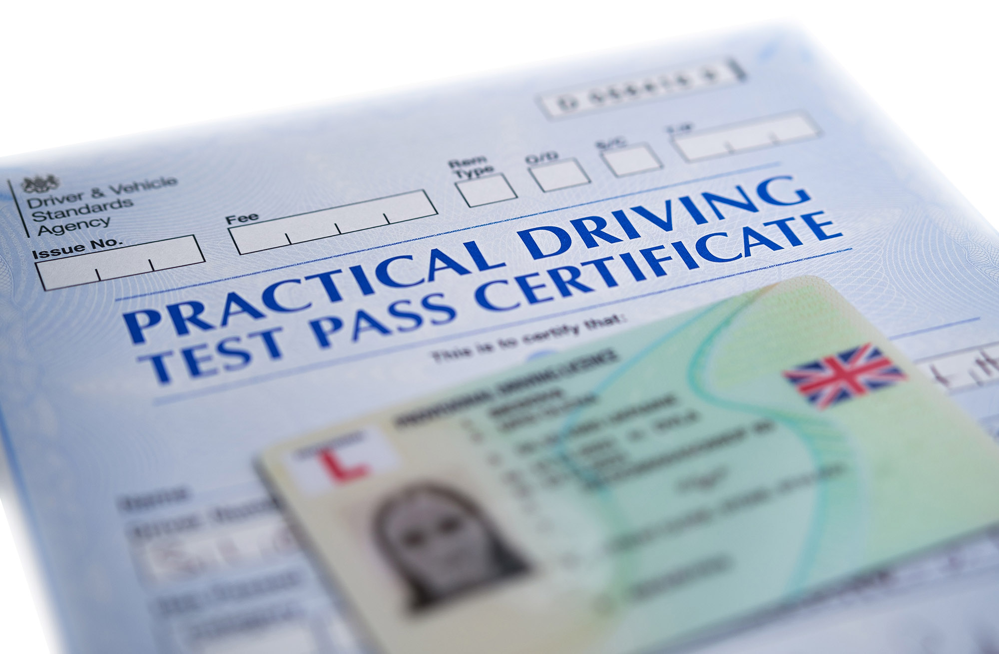 UK test pass certificate